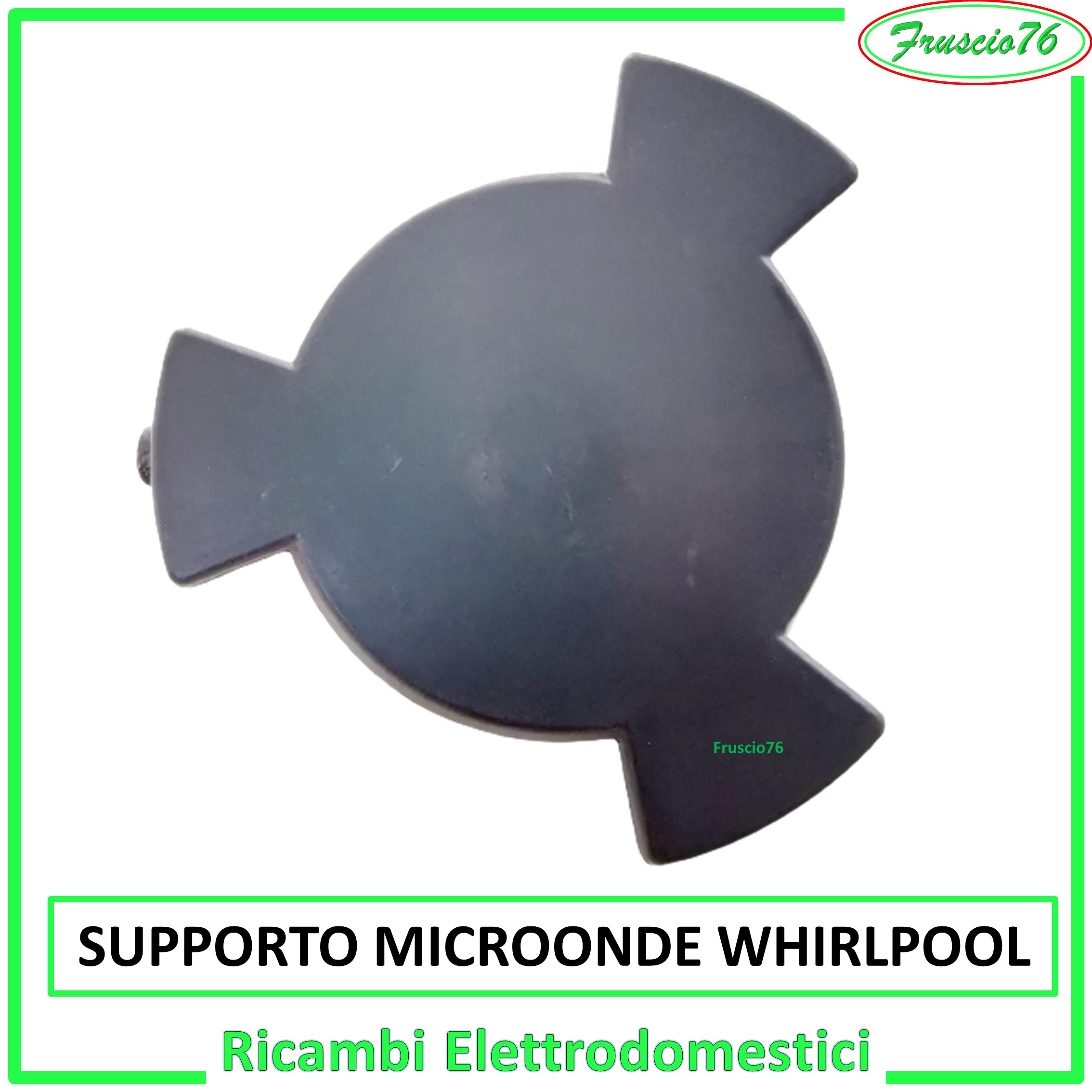 Supporto per Piatto Forno a Microonde Whirlpool Ricambi Grigio H20 481246238161